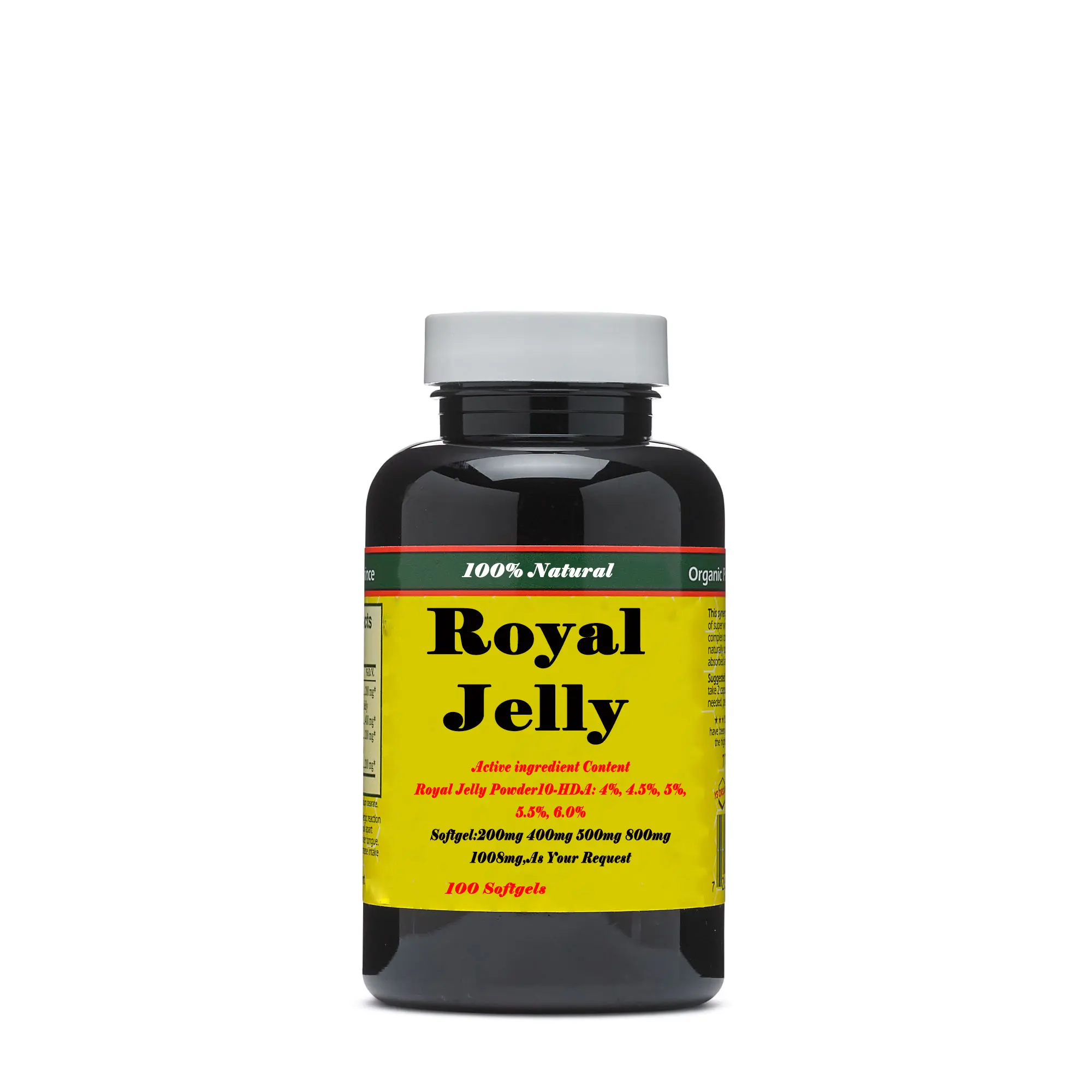 Bán Buôn Nhà Máy GMP Cung Cấp Mật Ong Royal Jelly Powder Softgel Viên Nang Với Nhãn Hiệu Riêng