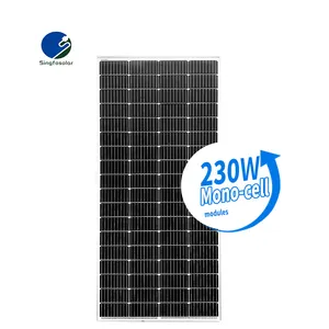 단결정 반 셀 태양 전지 패널 230w 가정용 태양 전지 패널 배열 태양 에너지 시스템 자동차 태양 전지 패널 panneaux solaire