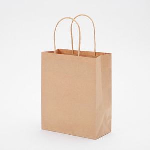 Bolsa de papel de cuero de vaca amarilla con base cuadrada, a prueba de aceite, para llevar, para envasado de alimentos como té con leche, café y fideos, venta al por mayor de fábrica - Product Image 1