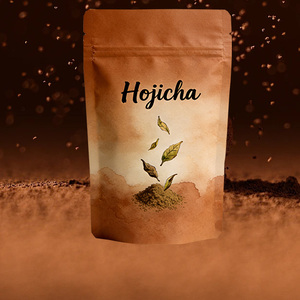 Hojicha theepoeder etiket Hojicha thee Hojicha Japan Biologisch Hojicha poeder Hojicha groene thee poeder Biologisch voor bakken - Product Image 1