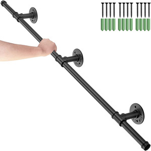 Barres d'appui Jiahua, capacité de charge 50 kg, antidérapantes, en fer thermolaqué, pour salle de bain et escaliers - Product Image 4