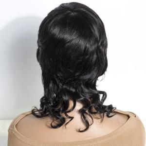 วิกผมแท้ 100% แบบธรรมชาติ สีดำ ลอนเล็ก ทรงมัลเล็ต สามารถดัดและย้อมได้ สินค้าส่งออก ขายดี - Product Image 2