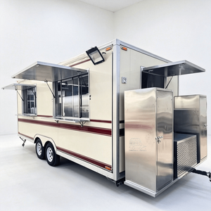 Remorque alimentaire carrée noire avec feux arrière ADR, logo intégral, four à pizza, barbecue, chariot de restauration mobile - Product Image 5