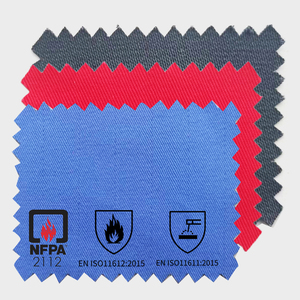 EN11611 EN 11612 <span class=keywords><strong>azienda</strong></span> <span class=keywords><strong>di</strong></span> <span class=keywords><strong>tessuti</strong></span> ignifughi personalizzati in cotone 100% per tessuto FR certificato ul industriale - Product Image 1