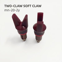 Lengan Mekanik Fleksibel Mini Gripper STAR Pneumatik Vakum Klip Silikon Sensor Saklar Cakar Lunak Coklat MINI-20-2Y Pengambil Objek
