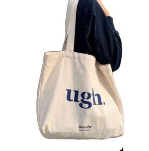 Wholesale Designer Eco-Friendly Cotton Canvas Tote <b>Bag</b> Custom Logo Reusable Shopping <b>Bag</b> with Low MOQ - Product Image 4