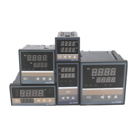 REX-C100 Tipe K Input Relay Output Tanpa Alarm Tampilan Digital Pendek Pengontrol Suhu Cerdas