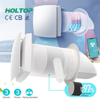 Ventilation à récupération d'énergie avec contrôle par application, échangeur d'air mural MVHR, efficacité céramique 97%, système de circulation d'air pour chambre à coucher