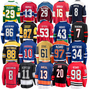 Jersey Grosir Semua Gaya Tim Jersey Hoki Es # 93 Demidov 8 Ovechkin 97 Mcdavid 13 Caufield 19 Tkachuk - Product Image 6