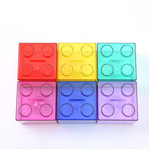 Bloques de Construcción para Niños, Alcancía con Forma de Bloques, PS Transparente, Colorido, Educación Temprana, Matemáticas, Juguete de Lógica Cognitiva, Alcancía para Ahorrar Dinero - Product Image 2