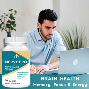 Complément alimentaire OEM Nerve Calming Formula 60 capsules, à base de racine de guimauve et de poudre de Corydalis, pour adultes - Product Image 3