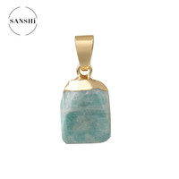 Nouvelle Arrivée Gouttelettes D'eau Style Pierre Naturelle Pendentif Pierres Précieuses Pendentifs Pendentif en Pierres Précieuses De Quartz