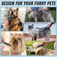 Brosse de toilettage pour animaux de compagnie en acier inoxydable Elecpet, peigne métallique pour chiens, grattoir pour sous-四rêge, outil d'élimination des poils pour animaux à poils longs