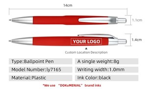 Penna a Sfera Personalizzata con Logo Aziendale, Stampa UV su Plastica, Penna Regalo con Logo a Colori - Product Image 3