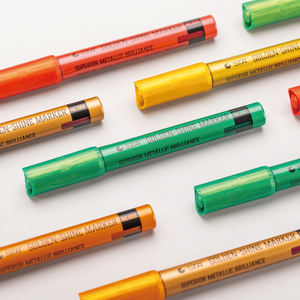 Stylo marqueurs STA 8 couleurs scintillantes marqueur scintillant métallique pointe fine encre <span class=keywords><strong>à</strong></span> base d'alcool pour enfants adultes bricolage artisanat voeux - Product Image 4