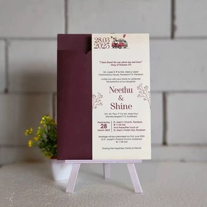 Biglietti d'invito per matrimonio, passaporti e libri con copertina rigida, rilegatura perfetta, <span class=keywords><strong>stampa</strong></span> digitale personalizzata con logo e goffratura, all'ingrosso - Product Image 5