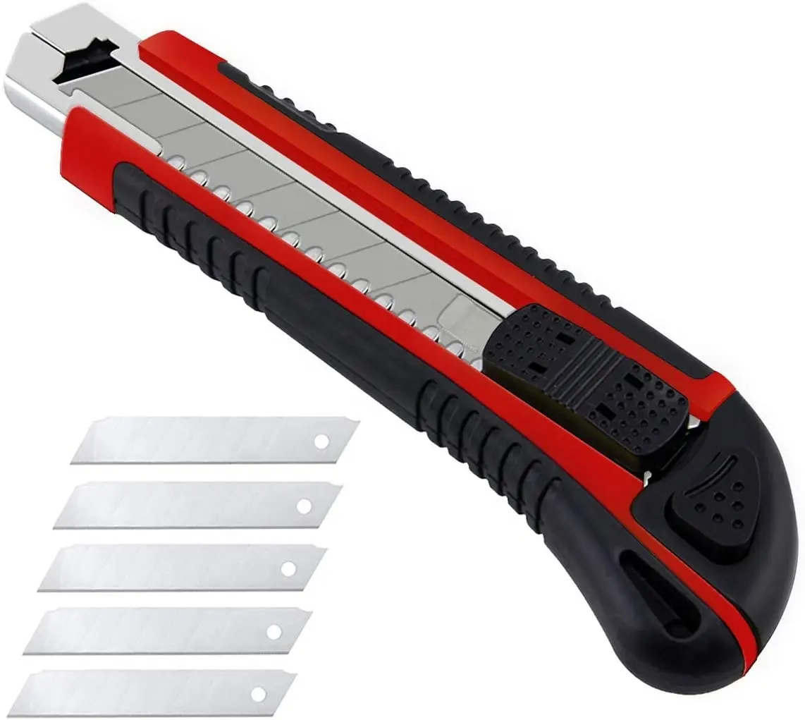 वॉलपेपर चाकू प्लास्टिक ABS प्लास्टिक सुरक्षा वापस लेने योग्य बहु-समारोह फिसलने ब्लेड बहु-समारोह उपयोगिता चाकू