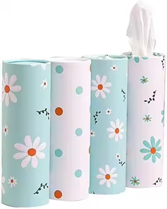 Compre un soporte de pañuelos de coche barato con pañuelos Facila Ajuste perfecto para portavasos de coche Cilindro de pañuelos de coche rellenado - Product Image 2