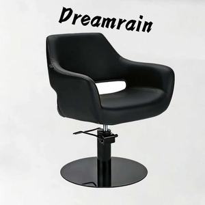 Luxury Black Leather Full Hair Salon Furniture Set Barber Cutting Chair Backwash Shampoo Chair LED <b>Mirror</b> Side Cabinet For Salon - Product Image 2