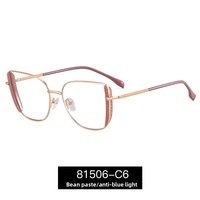 Nouvelles Lunettes Carrées Tendance à Monture Photochromique Anti-Lumière Bleue avec Branches à Ressort TR pour Femmes