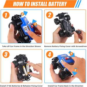 Dwi Dowellin auto della <span class=keywords><strong>polizia</strong></span> telecomandata da 2 3 4 anni, giocattolo di abilità motorie per auto da 2.4 GHz con telecomando, (macchina della <span class=keywords><strong>polizia</strong></span>) - Product Image 6