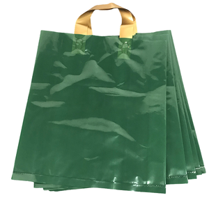 Bolsas de plástico transparente con asas <span class=keywords><strong>Bolsa</strong></span> de compras con asa de plástico reciclable Bolsas de plástico ecológicas personalizadas Bolsas pesadas - Product Image 6