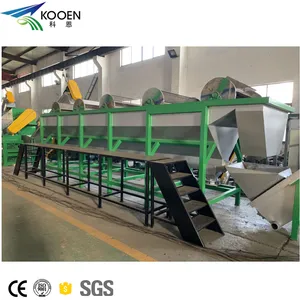 Recycle Plastic Hdpe Barrel Bottle Machine With Crusher Friction Washer Sink Float Tank Centrifugal Dryer Washing Line