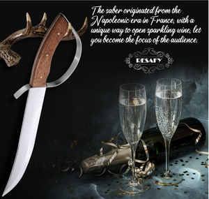 Ouvre-bouteille de vin en acier inoxydable avec manche en bois classique durable de haute qualité artisanal - Product Image 3