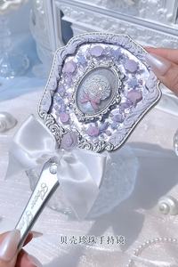 Flower Knows Shell's Jewel <span class=keywords><strong>Espejo</strong></span> cosmético de mano Elegante <span class=keywords><strong>espejo</strong></span> colgante Nueva colección - Product Image 6