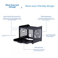 Soporte de Almacenamiento BIQU Panda Stack AMS, Kit de Actualización de Soporte de Refrigeración para Impresoras 3D Bambu Lab A1, A1 Mini, AMS 2 Pro, Accesorios