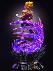 Figurines lumineuses en gros de 30 cm, statues de dragon BAII <span class=keywords><strong>Migatte</strong></span> No Gokui Vegeta, 2 têtes interchangeables, modèle Figura, figurine en PVC, jouets d'anime - Product Image 3
