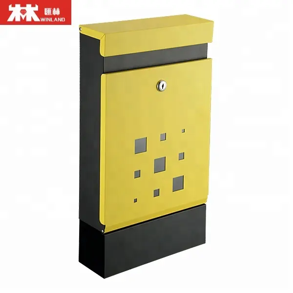 Steel Mailboxes Locking Vertical Dropbox Mailbox Newspaper Box Letter Box for Mail