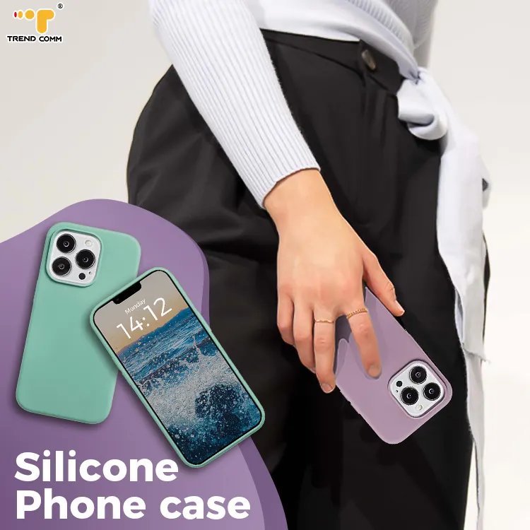 Funda de silicona para teléfono móvil iPhone 14 Pro, carcasa de lujo fría y Original