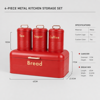 Caja Plegable Aislada para Almacenamiento de Pan, Contenedor Metálico Moderno para Cocina, Recipientes Herméticos para Café, Té y Azúcar