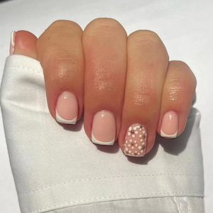 Haute Qualité Personnalisé Rose Acrylique Cercueil Presse Faux Ongles Étanche Ballerine Ongles Réutilisables pour Doigts Offre Spéciale pour Salons - Product Image 6