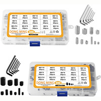 Kit d'assortiment de vis à tête fraisée en acier inoxydable 304 (pointe plate) - 300 pièces - M2.5/M3/M4/M5/M6/M8 - Finition noircie