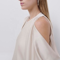 Tongrui haute qualité épaule froide haut femmes personnalisé Sexy dos nu robe à manches longues