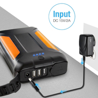 Batterie externe haute capacité 30000mah 38000 MAH avec lampe LED, bloc-batterie 12v, chargeur portable
