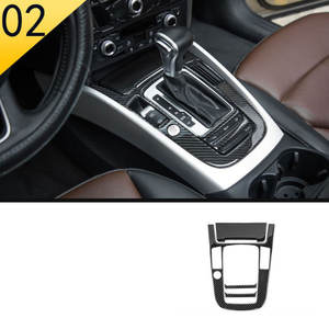 Accessoires intérieurs en fibre de carbone pour <span class=keywords><strong>Audi</strong></span> A4 A5 B8 2009 2010 2011 2012 2013 <span class=keywords><strong>2014</strong></span> 2015 2016 Panneau de vitesses Garnitures de ventilation Panneau de porte-gobelets - Product Image 3