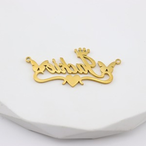 Collar de Cadena de Acero Inoxidable con Nombre Personalizado, Joyería Cubana para Hombre y Mujer, 1 Unidad - Product Image 2