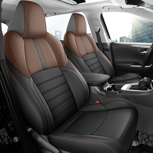Housses de siège auto en cuir Napa de haute qualité, grises, taille personnalisée pour <span class=keywords><strong>Toyota</strong></span> <span class=keywords><strong>RAV4</strong></span> Frontlander Wildlander, ajustement parfait exclusif - Product Image 5