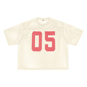 Custom Logo Numble According Your Demand Jersey Football Screen Print Boxy Cropped Fit Oversized Jersey T <b>Shirt</b> For Men - Product Image 4