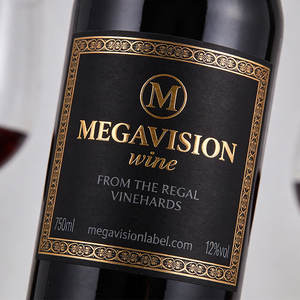 Etiqueta de Whisky Personalizada de Alta Gama con Logotipo, Impresión a Todo Color, Estampado Dorado, Etiqueta de Vino Impermeable para Envasado de Licores - Product Image 2