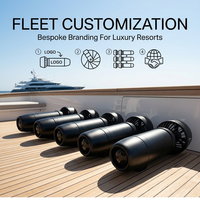 Vente en gros de scooter électrique sous-marin, propulseur de plongée sous-marine, commande au pouce, noir mat, luxe, yacht de croisière, jouet, moteur de propulsion