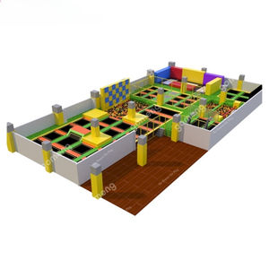 Vente directe du fabricant Trampoline dynamique terrain de jeu intérieur Aventure pour enfants Équipement pour terrain de jeu intérieur <span class=keywords><strong>Parc</strong></span> Trampoline - Product Image 1