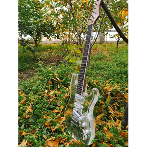 Guitare en verre acrylique transparent, manche en érable de haute qualité, sans LED - Product Image 5