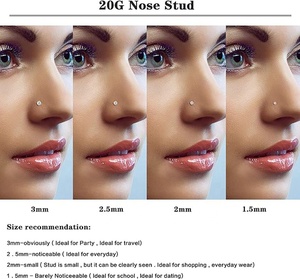 316L Stainless Steel Claw <strong>Nose</strong> <strong>Stud</strong> CZ Prong Setting Piercing Jewelry L Shape <strong>Nose</strong> Hook Micro Round CZ <strong>Nose</strong> <strong>Studs</strong> - Product Image 6