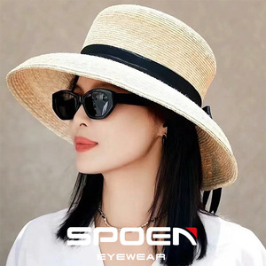 Gafas de sol tipo ojo de gato con montura completa UV400 retro para mujer con protección solar - Product Image 4
