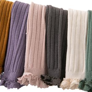 Nuevos Calcetines <span class=keywords><strong>de</strong></span> Algodón Peinado <span class=keywords><strong>de</strong></span> Doble Aguja Transpirables <span class=keywords><strong>de</strong></span> Media Pantorrilla para Niños y Niñas, Talla Única, Tubo Recto, con Encaje, para Primavera y Otoño - Product Image 5