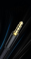 Câble d'extension audio auxiliaire MS 3,5 mm mâle-mâle, tressé en métal robuste, pour voiture, coloré